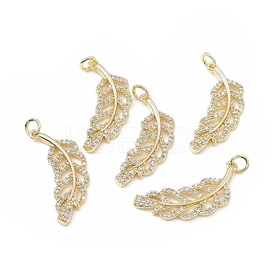 Brass Micro Pave Cubic Zirconia Pendants KK-E068-VB276-1