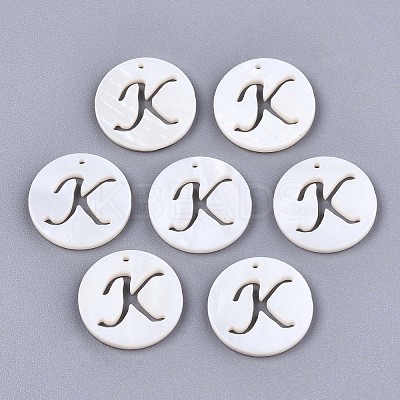 Natural Freshwater Shell Charms X-SHEL-S276-119K-1