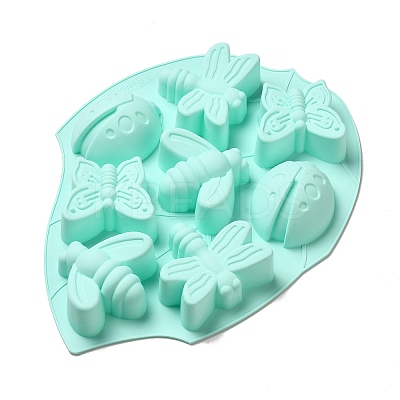 DIY Dragonfly & Butterfly & Bees & Ladybug Food Grade Silicone Molds SIMO-B005-02-1