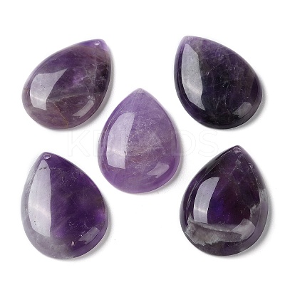 Natural Amethyst Pendants G-M416-08B-03-1