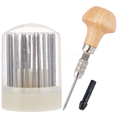23Pcs Iron Beading Tools Set Diamond Setting Beading Tools Graver Beader TOOL-WH0002-19-1