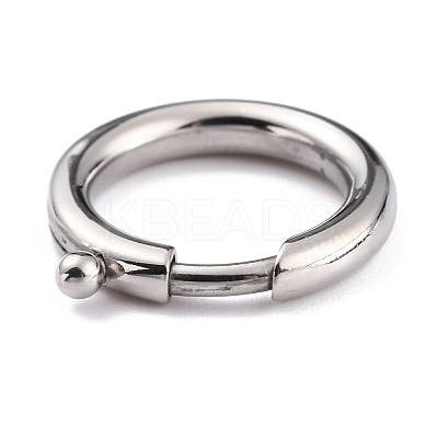 Non-Tarnish 304 Stainless Steel Spring Ring Clasps LS-STAS-P273-02C-P-1