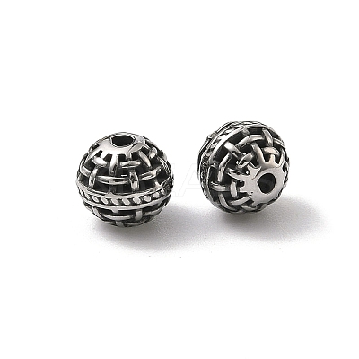 Retro 316 Surgical Stainless Steel Beads STAS-L307-17AS-09-1