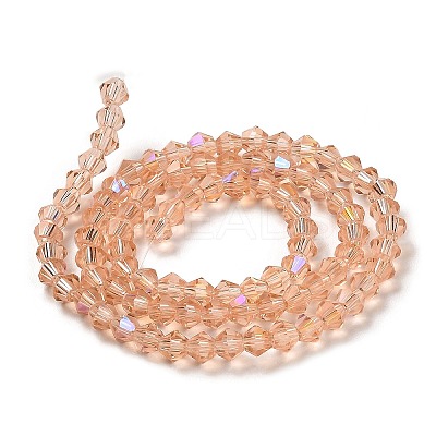 Transparent Electroplate Glass Beads Strands LS-GLAA-F029-4mm-D15-1