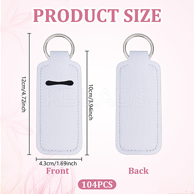 104Pcs Portable Neoprene Lipstick Keychain Holder FIND-DR0002-05-1