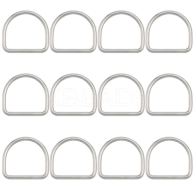 304 Stainless Steel D Rings STAS-CP0001-05D-1