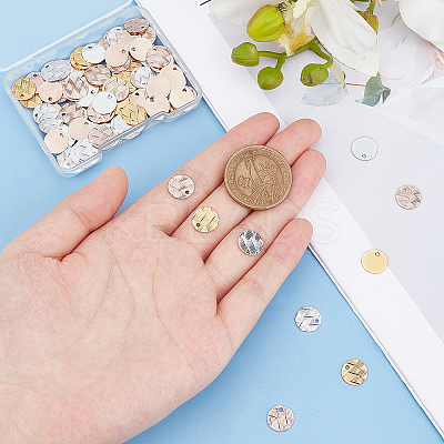 120Pcs 3 Colors Brass Charms KK-PH0004-70-1