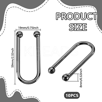Alloy Bikini Clips FIND-WH0436-99C-B-1