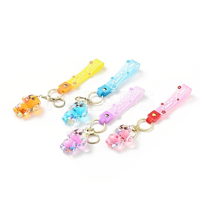 Dog Acrylic Pendant Keychain KEYC-G050-03LG-1
