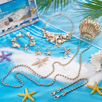 Alloy Crossbody Bags & Alligator Hair Clips & Bib Necklaces & Earrings & Charm Bracelets Sets SJEW-UN0001-14-1
