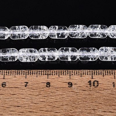 Transparent Crackle Glass Beads Strands GLAA-NH0001-04-A02-1
