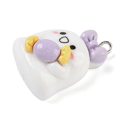Halloween Theme Resin Pendants RESI-Z040-04P-02-1