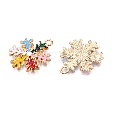 Christmas Theme Alloy Enamel Pendants ENAM-T020-10C-1