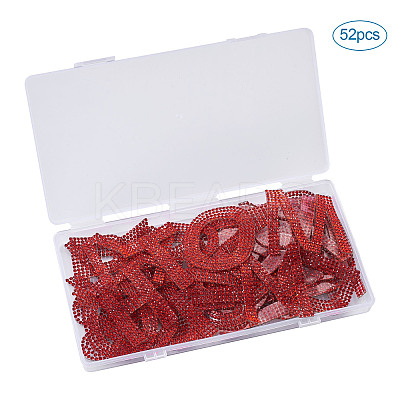 Glitter Hotfix Rhinestone Iron on Patches DIY-CD0001-10C-1
