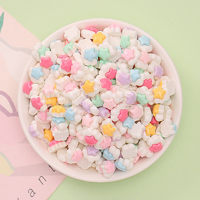 Opaque Resin Cabochons RESI-K027-04-1