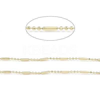Brass Column & Round Ball Chains CHC-M025-02G-1