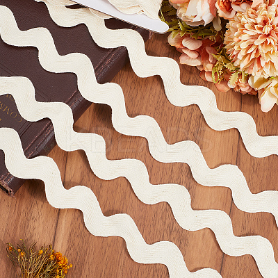 Cotton Wavy Fringe Trim Ribbon OCOR-GF0004-49K-1