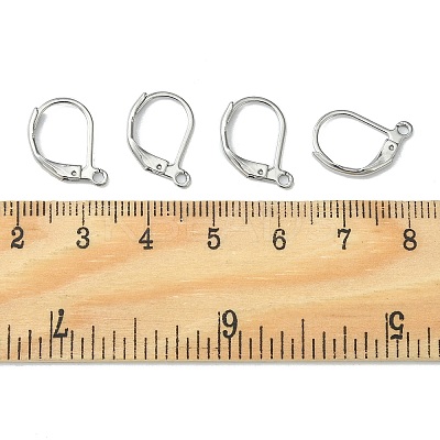 Tarnish Resistant 304 Stainless Steel Leverback Earring Findings X-STAS-S028-07-1