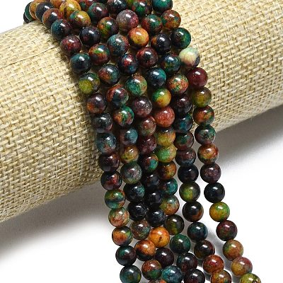 Natural Malaysia Jade Beads Strands G-L645-A01-6mm-04-1