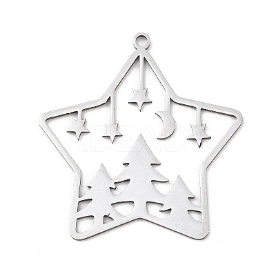 Christmas 201 Stainless Steel Pendants STAS-C156-01T-P-1