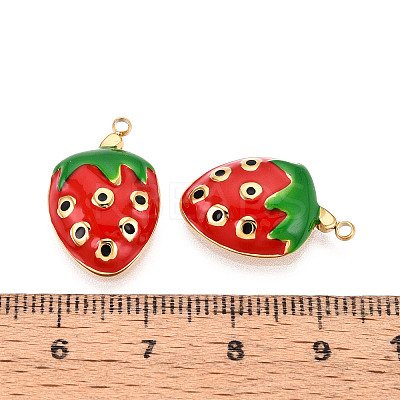 304 Stainless Steel Enamel Pendants STAS-T068-05A-1