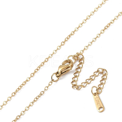 201 Stainless Steel Cable Chain Necklaces NJEW-P309-16C-G-1