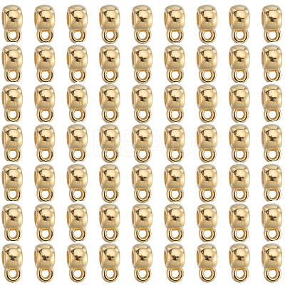 400Pcs CCB Plastic Tube Bails CCB-SC0001-28KC-1