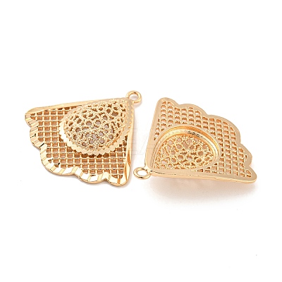 Rack Plating Brass Hollow Pendants KK-P244-07KCG-1
