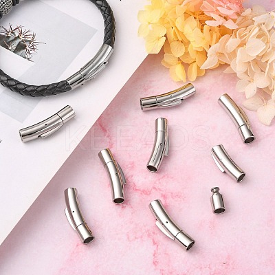 Tarnish Resistant 304 Stainless Steel Bayonet Clasps X-STAS-I013-5mm-1