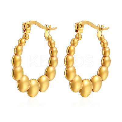 304 Stainless Steel Hoop Earrings AZ5458-1-1