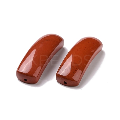 Natural Red Jasper Connector Charms G-D460-02B-1