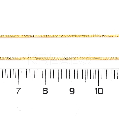 0.9MM Brass Box Chain Necklace Making NJEW-D302-77G-1
