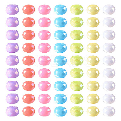 70G 7 Colors AB Color Opaque Resin Beads RESI-TA0002-88-1