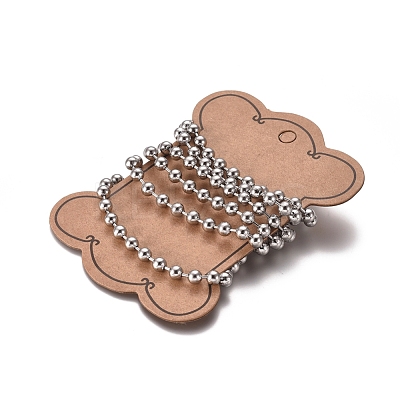 Tarnish Resistant 304 Stainless Steel Ball Chains CHS-E021-13C-P-1