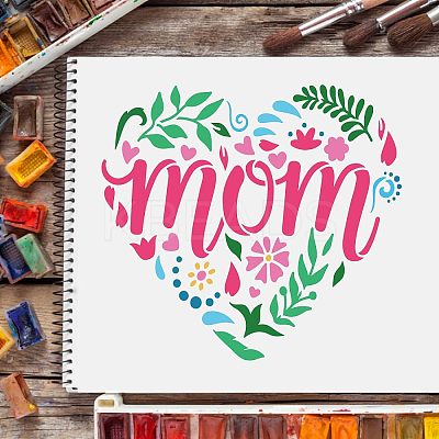 Plastic Reusable Drawing Painting Stencils Templates DIY-WH0172-388-1
