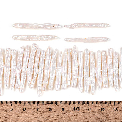 Natural Baroque Keshi Pearl Beads Strands PEAR-S020-E03-02-1
