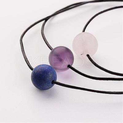 Adjustable Leather Cord Necklaces NJEW-JN01644-1