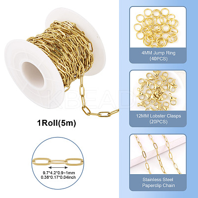 DIY Chain Necklace Jewelry Kits DIY-TA0011-49-1