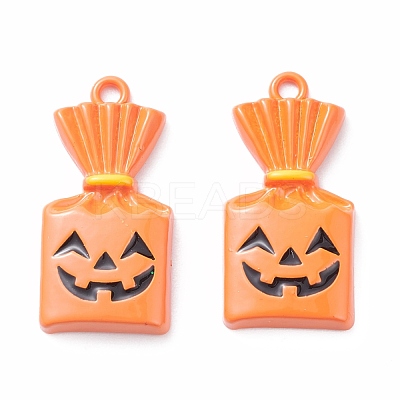 Halloween Alloy Enamel Pendants ENAM-P244-01-1