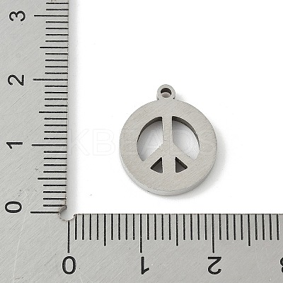 304 Stainless Steel Rhinestone Pendants STAS-Q354-04P-1