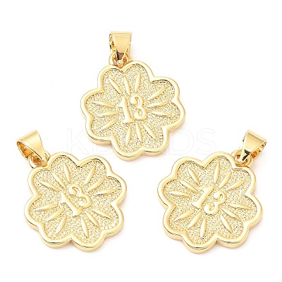 Rack Plating Brass Pendants KK-A185-02G-1