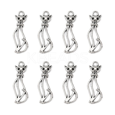 Tibetan Style Alloy Kitten Pendants LF10383Y-1