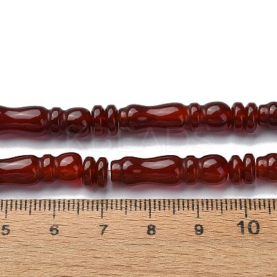 Natural Carnelian(Dyed & Heated) Beads Strands G-C135-B01-01-1