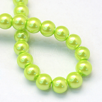 Baking Paint Glass Pearl Bead Strands HY-Q003-3mm-66-1
