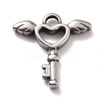 Non-Tarnish 304 Stainless Steel Pendants STAS-B024-38P-1