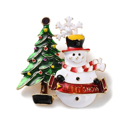 Christmas Theme Enamel Pins LS-JEWB-F034-01C-1