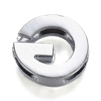 Alloy Letter Slide Charms RB-F034-01G-P-RS-1