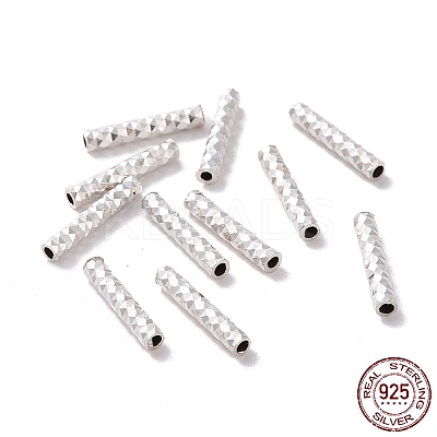 925 Sterling Silver Tube Beads STER-D035-11S-1