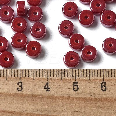 Opaque Colours Luster Glass Seed Beads SEED-E001-P3x6mm-A12-1