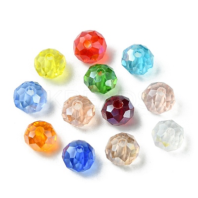 180Pcs 12 Colors Electroplate Glass Beads Strands EGLA-FS0001-40-1